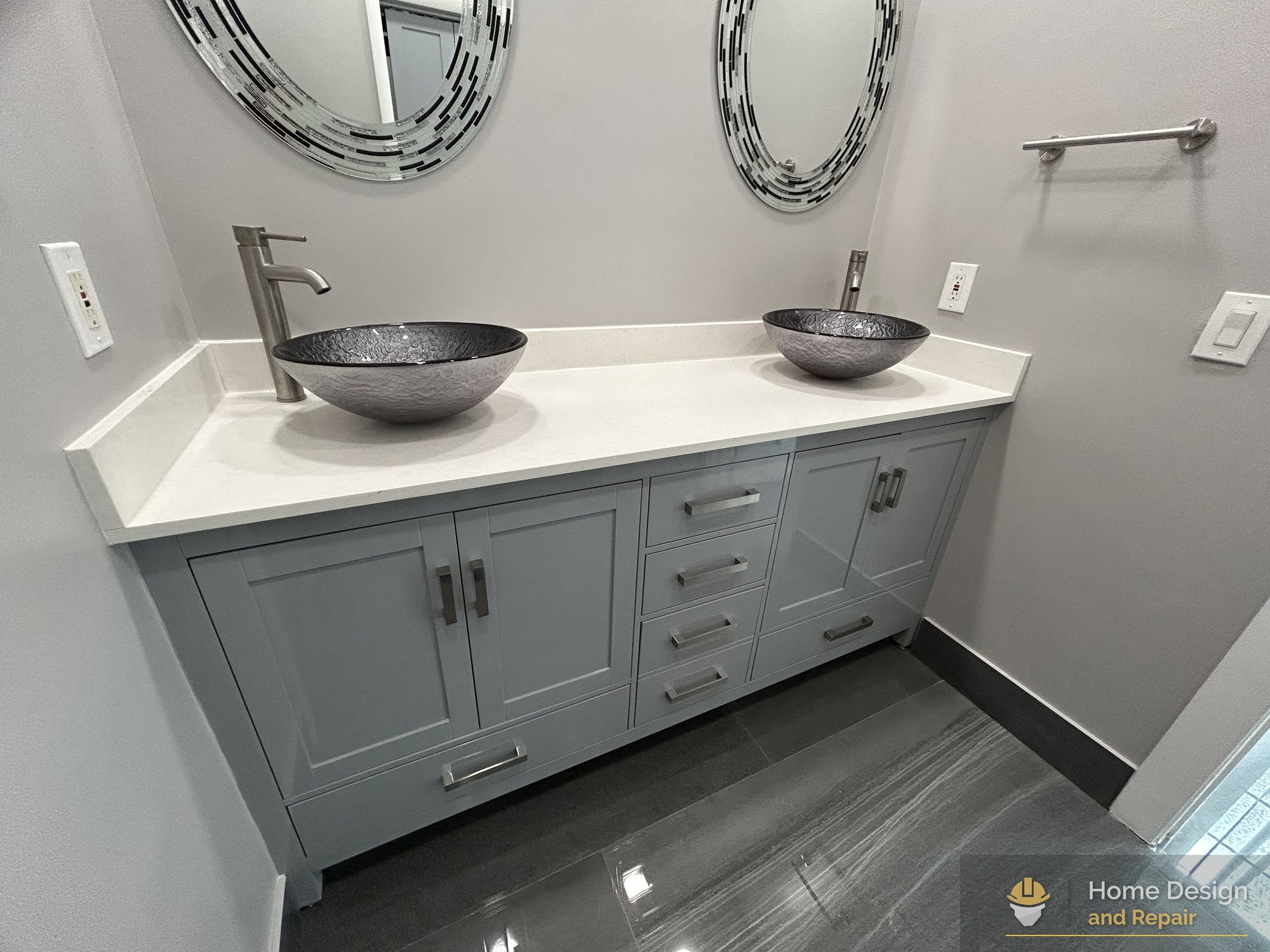 After detail of Primary Bathroom Remodel in Coral Springs, FL