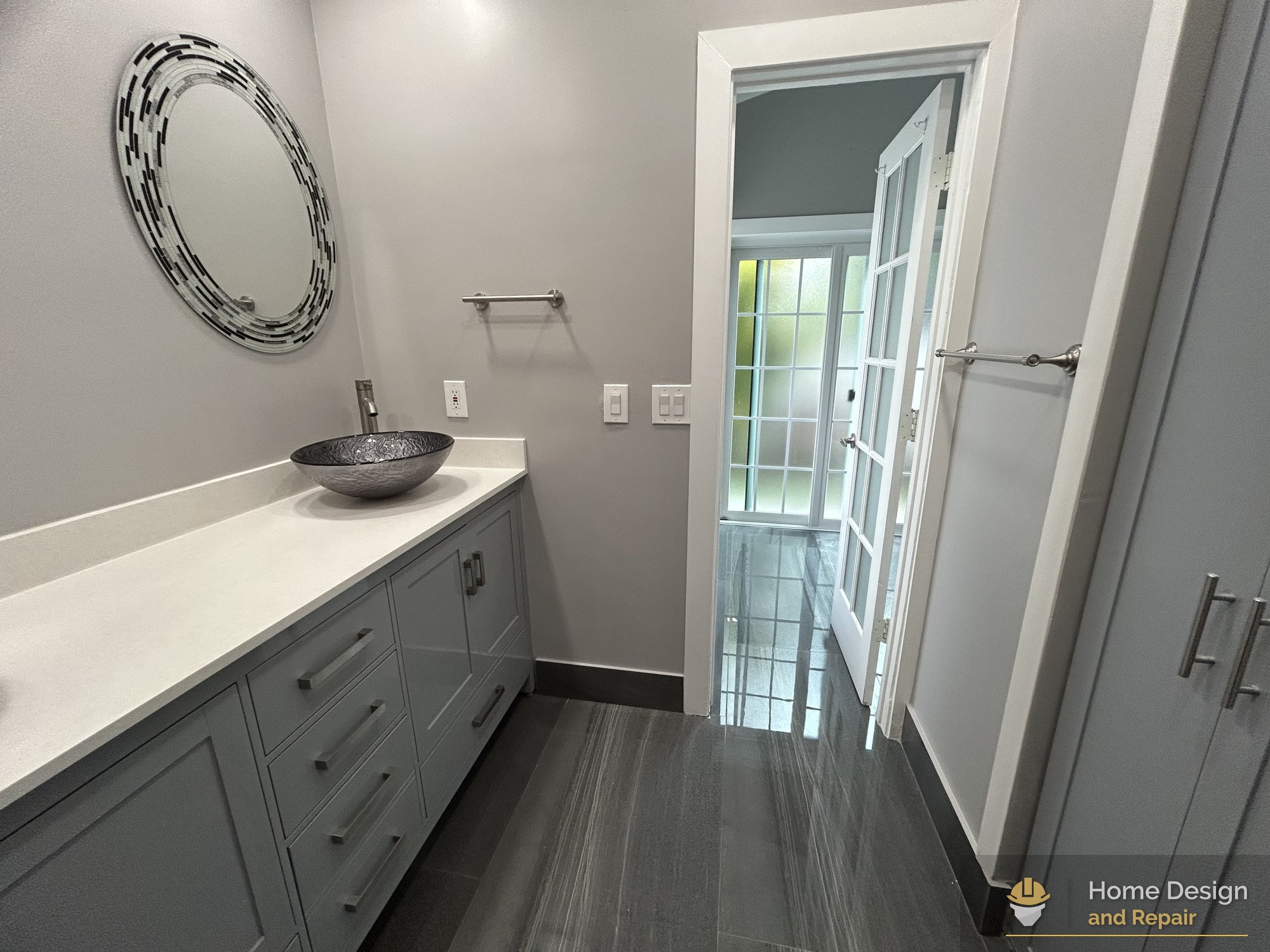 After detail of Primary Bathroom Remodel in Coral Springs, FL