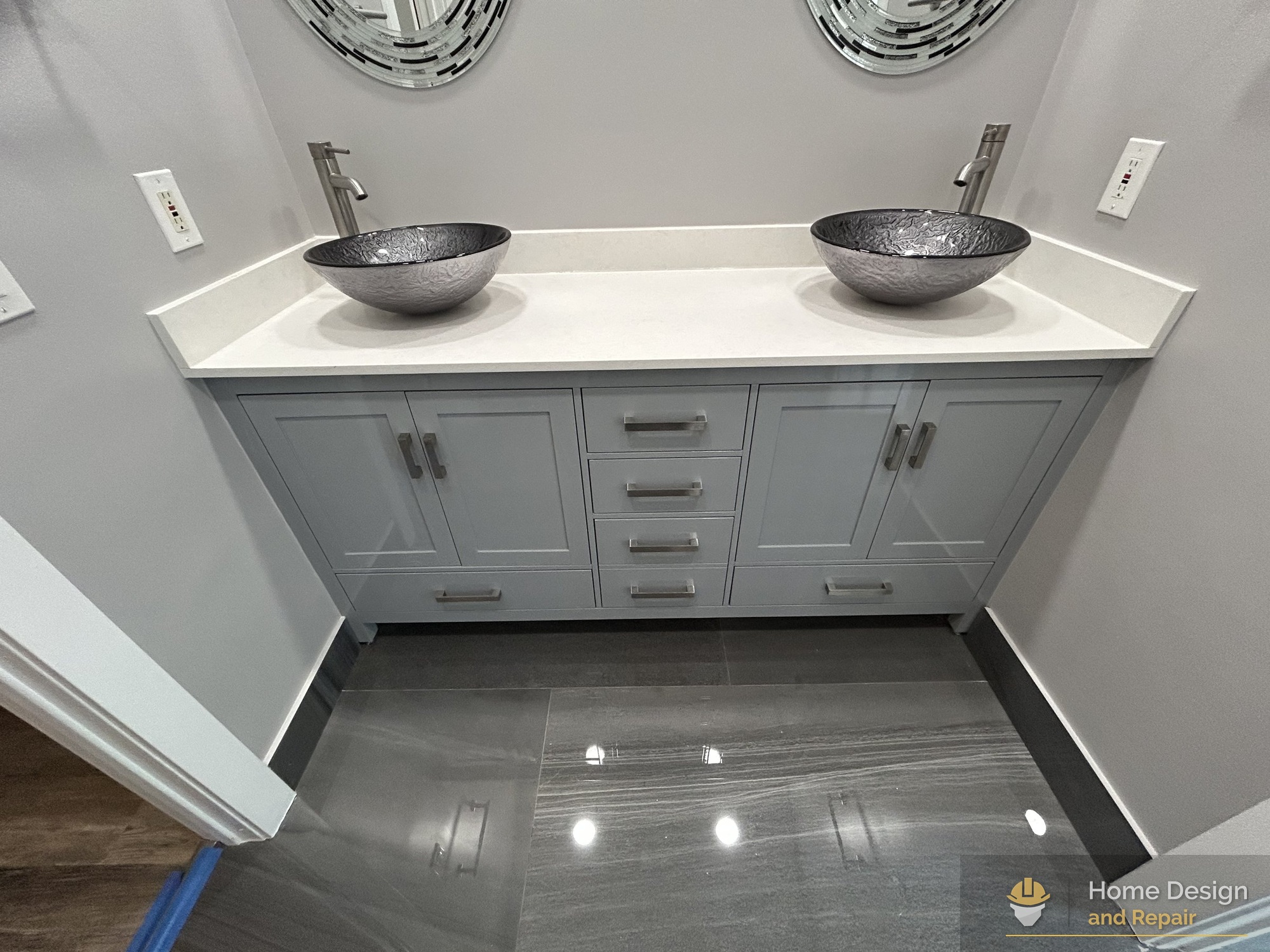 After detail of Primary Bathroom Remodel in Coral Springs, FL