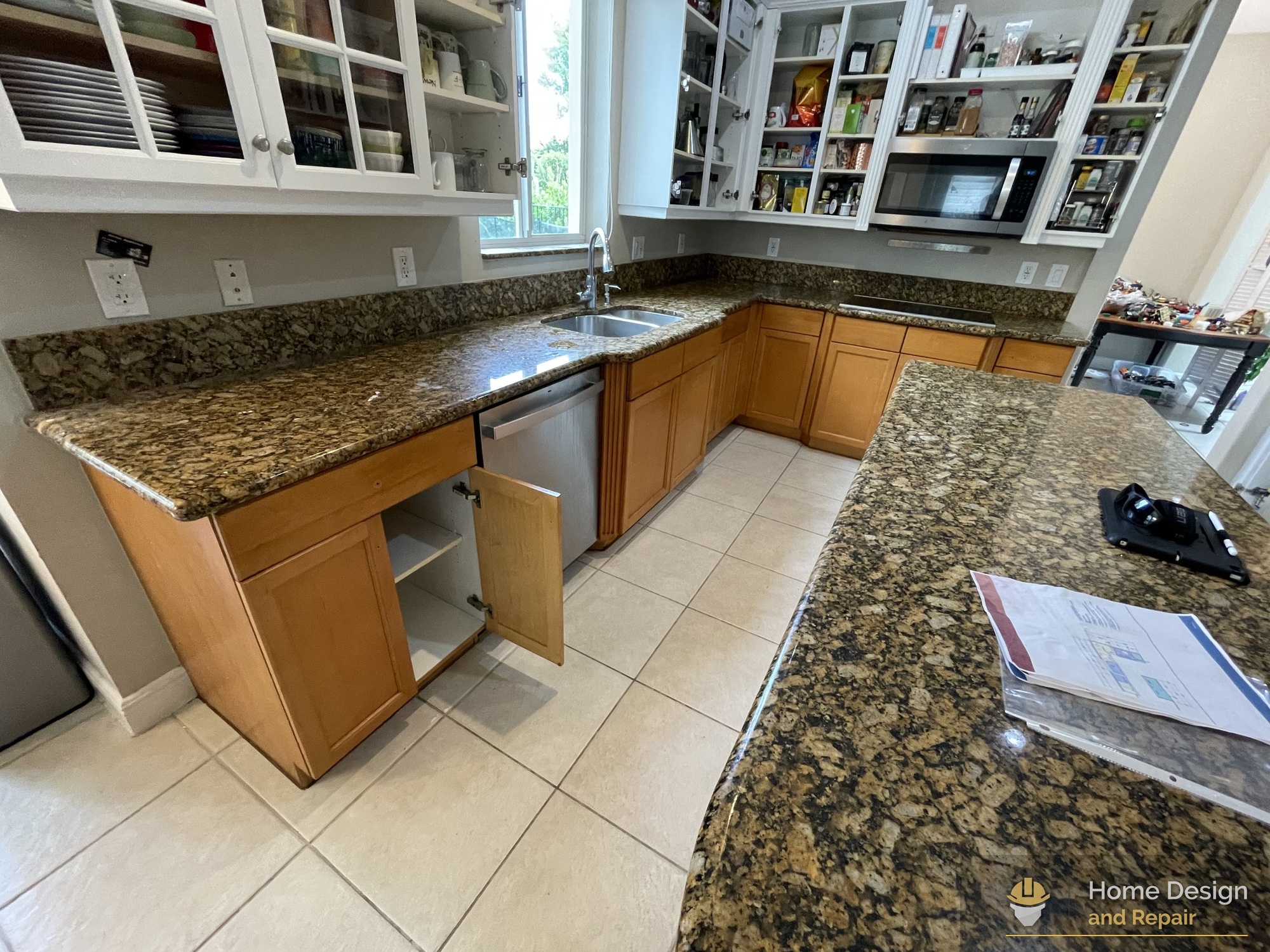Before detail of Bright White Kitchen Remodel in Coral Springs, FL