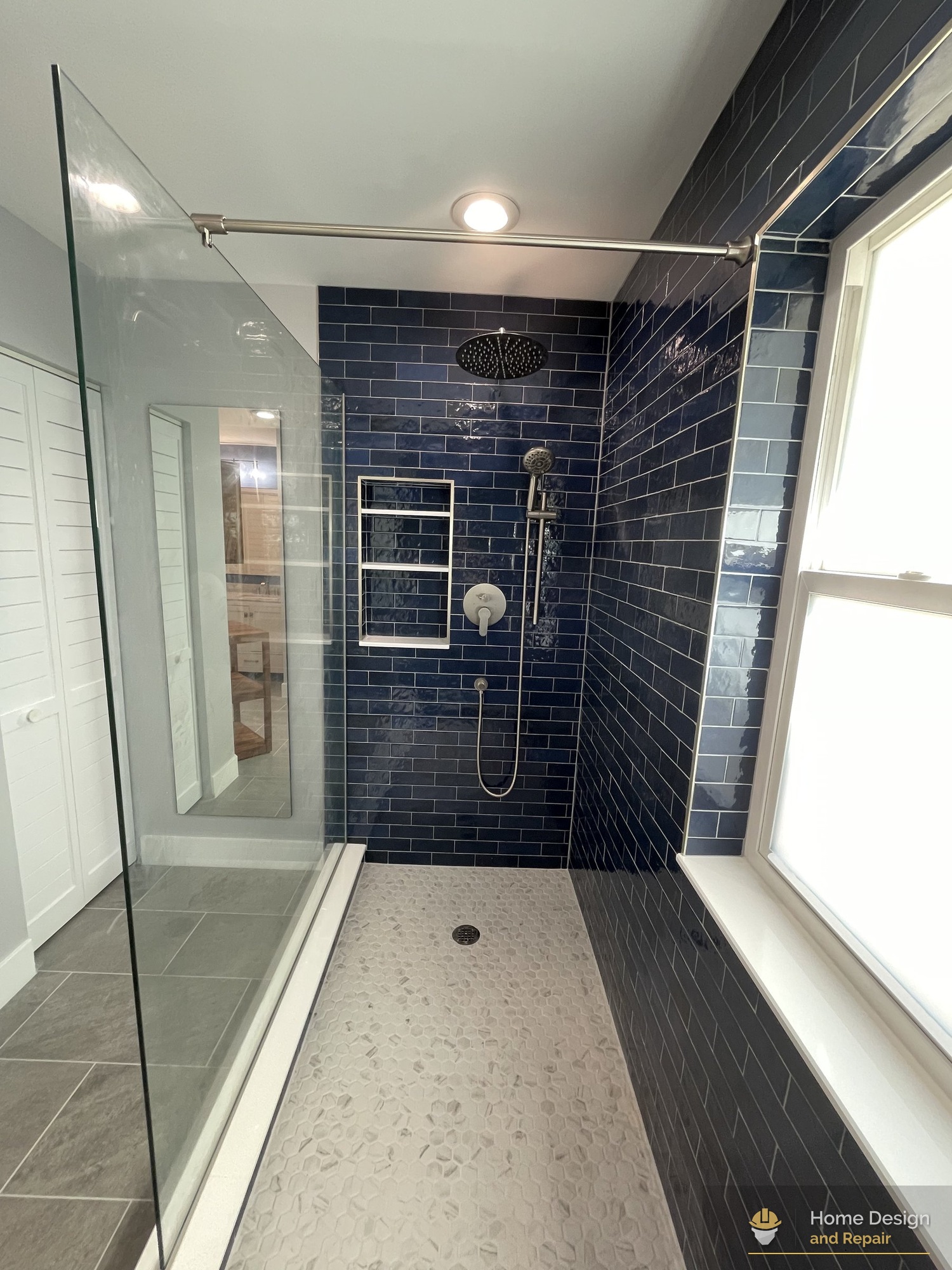 After detail of Master Bathroom Complete Remodel in Boca Raton, FL