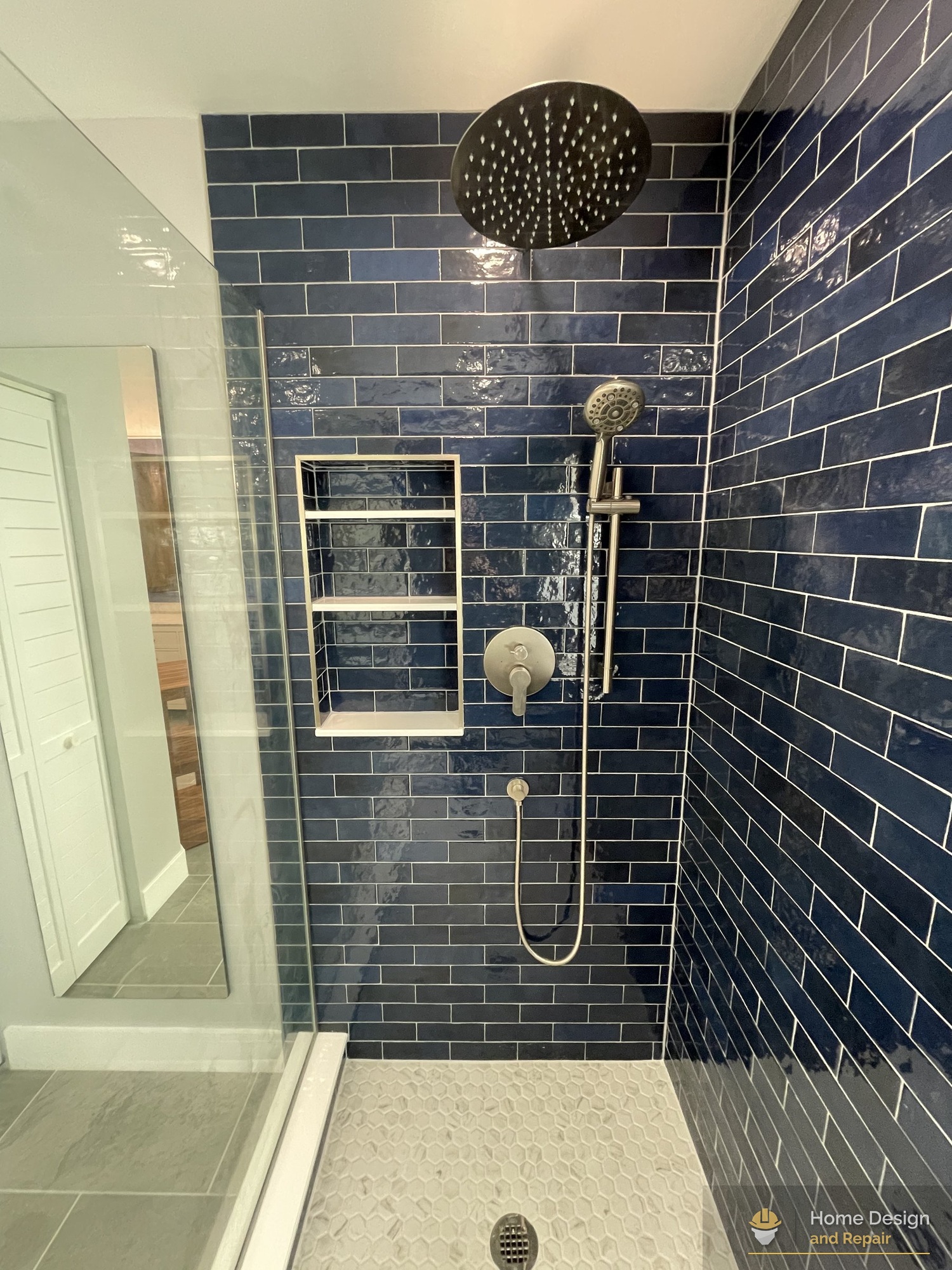 After detail of Master Bathroom Complete Remodel in Boca Raton, FL