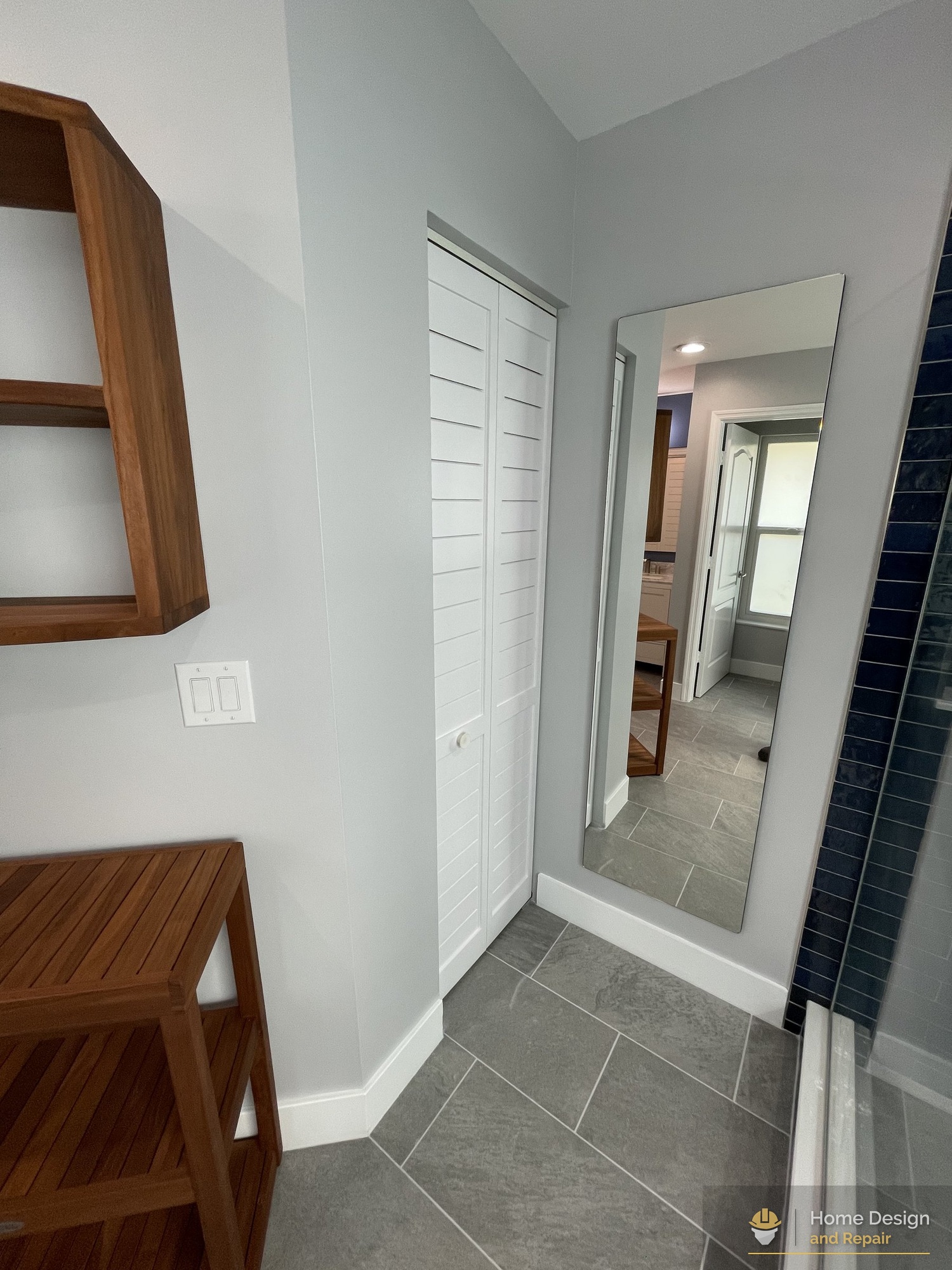 After detail of Master Bathroom Complete Remodel in Boca Raton, FL