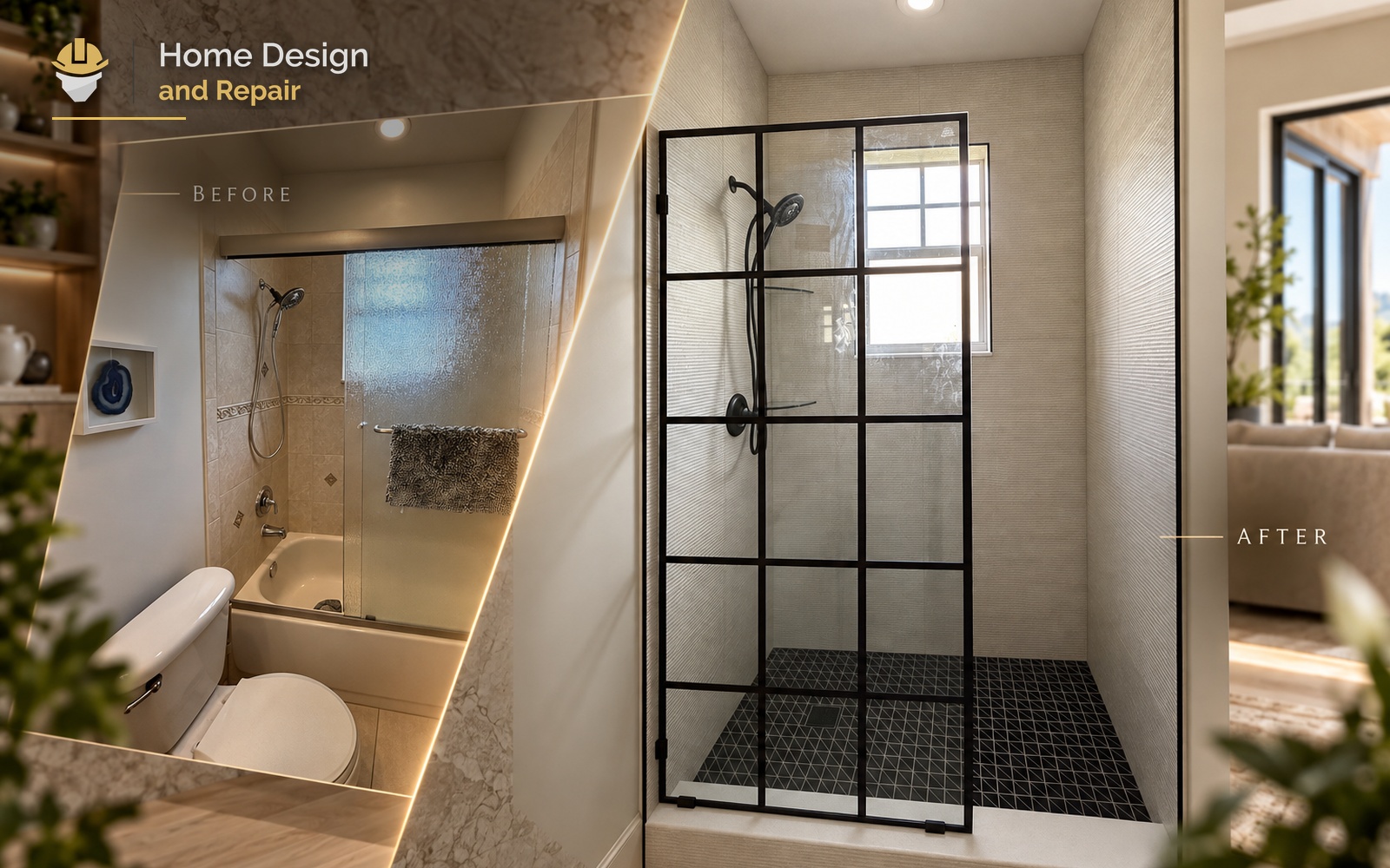 Tub-to-Walk-In Shower Remodel