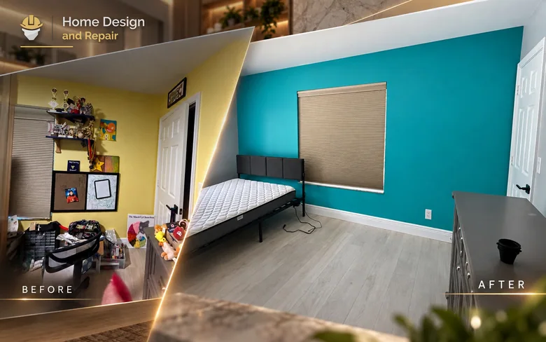 Bedroom Paint and Flooring Refresh in Coconut Creek, FL