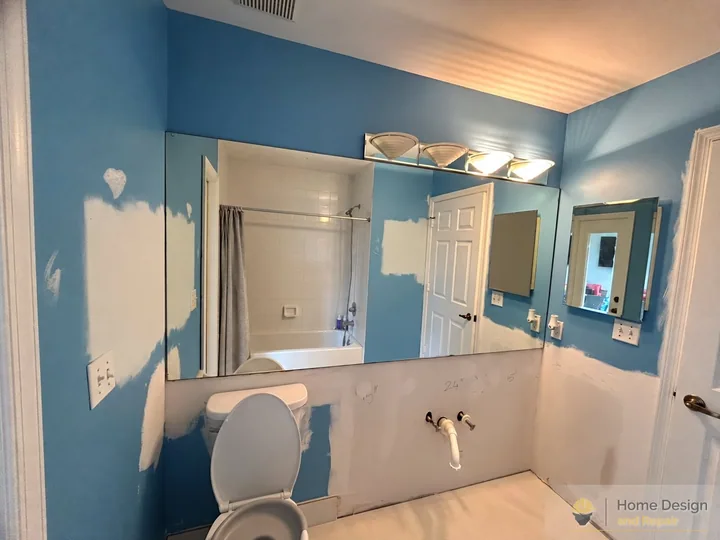 Before detail of Bathroom Water Damage  Restoration