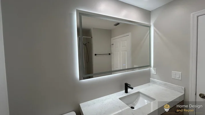After detail of Bathroom Water Damage  Restoration