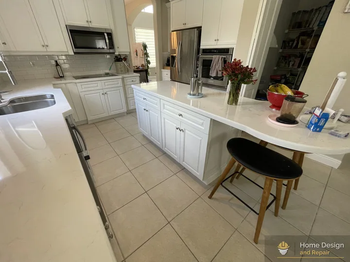 Bright White Kitchen Remodel in Coral Springs, FL by Home Design and Repair project photo 8