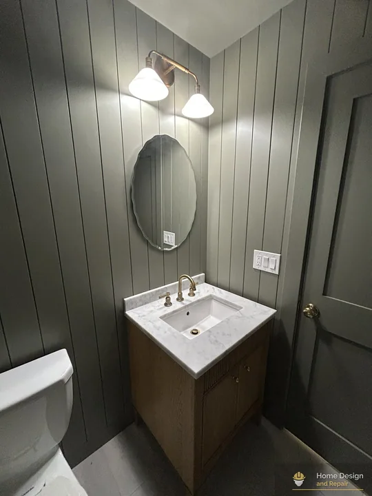 After detail of Complete Bathroom Remodel