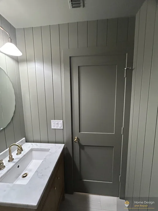 After detail of Complete Bathroom Remodel