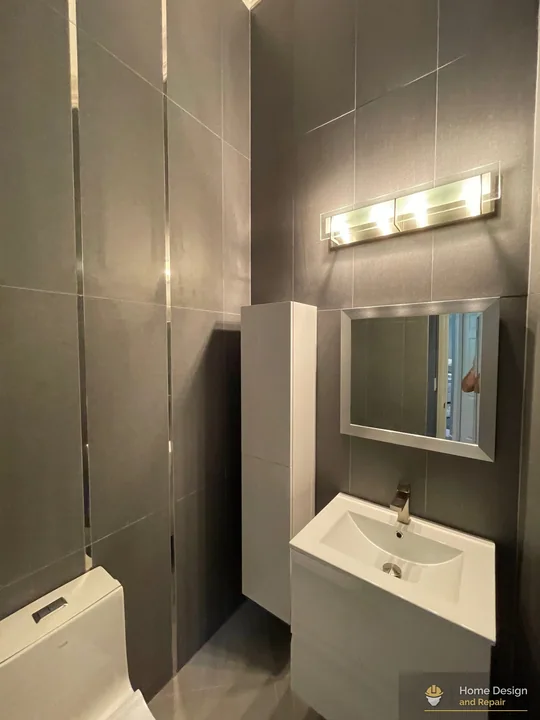 After detail of Contemporary Primary Bathroom Remodel in Parkland, FL