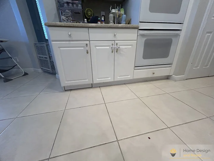 After detail of Kitchen Water Damage Repairs