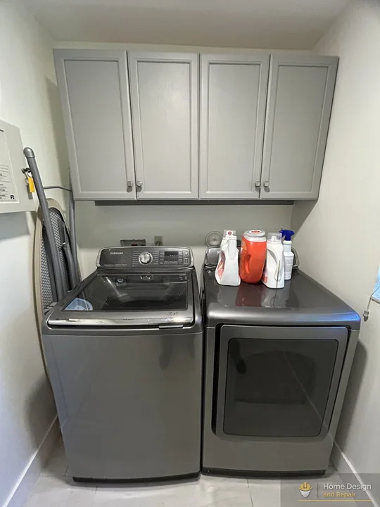 Before detail of Laundry Room Appliance and Cabinet Update in Parkland, FL
