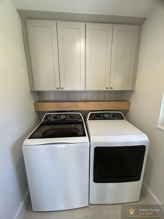 After detail of Laundry Room Appliance and Cabinet Update in Parkland, FL