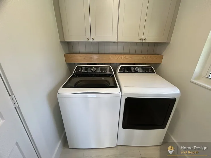 After detail of Laundry Room Appliance and Cabinet Update in Parkland, FL