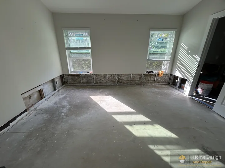 Before detail of Living Room Flooring and Paint Refresh in Coral Springs, FL