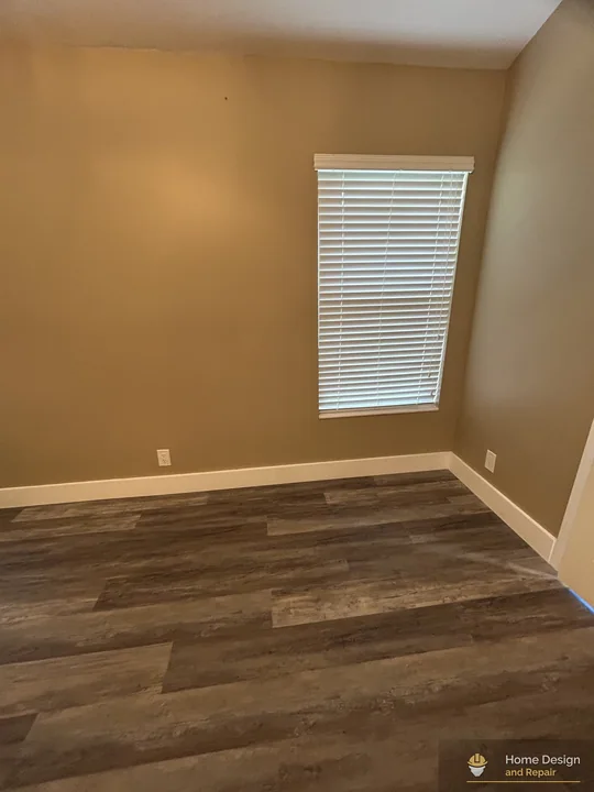 After detail of Living Room Flooring and Paint Refresh in Coral Springs, FL