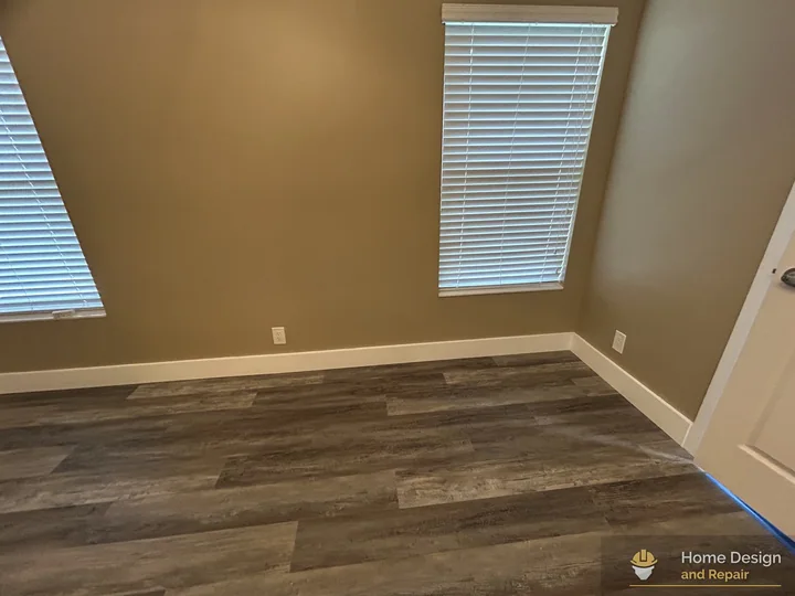 After detail of Living Room Flooring and Paint Refresh in Coral Springs, FL