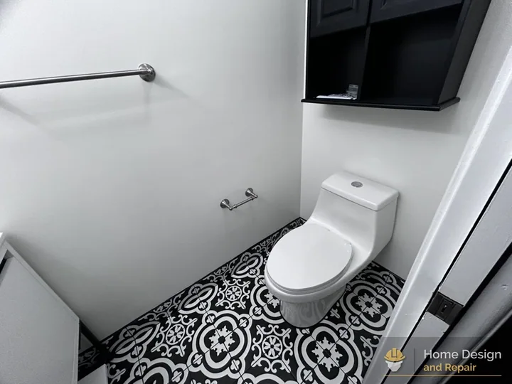 After detail of Modern Half Bathroom Refresh in Coral Springs, FL
