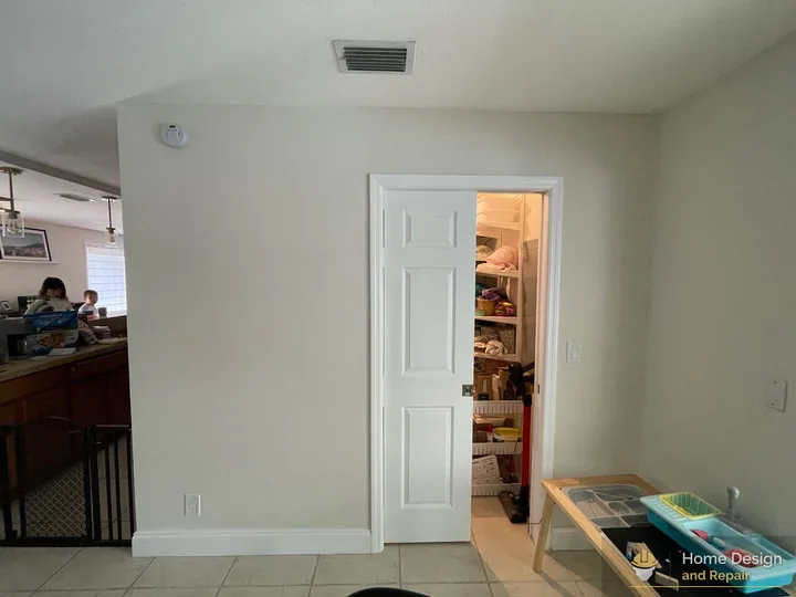 After detail of Pocket Door Conversion in Boca Raton, FL