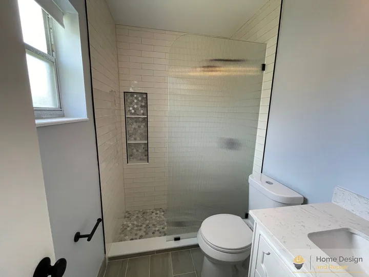 After detail of Primary Bathroom Walk-In Shower Remodel in Coral Springs, FL