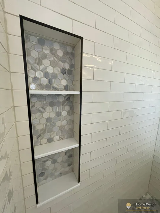 After detail of Primary Bathroom Walk-In Shower Remodel in Coral Springs, FL