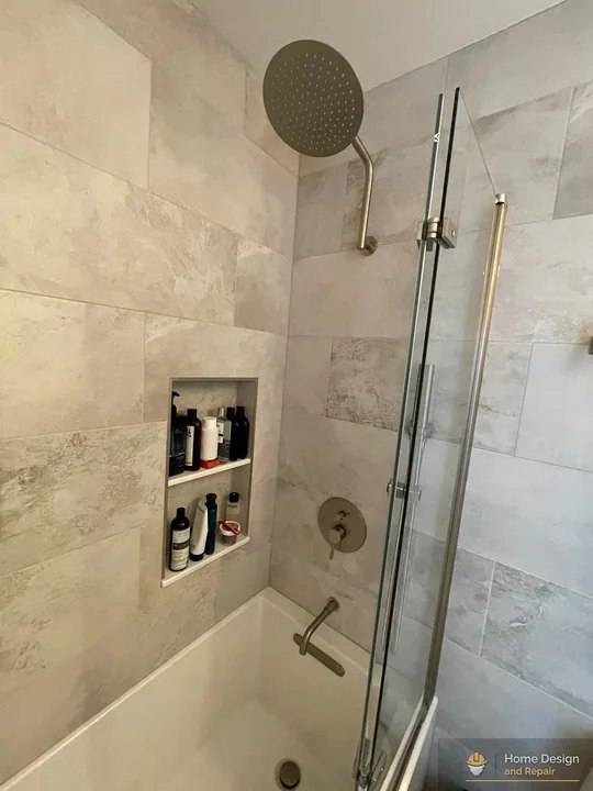 After detail of Tub Shower and Bathroom Remodel in Boca Raton, FL