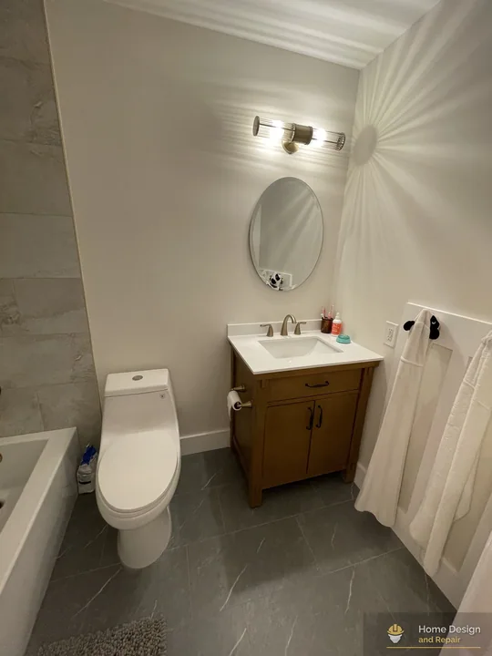 After detail of Tub-Shower Bathroom Remodel in Boca Raton, FL