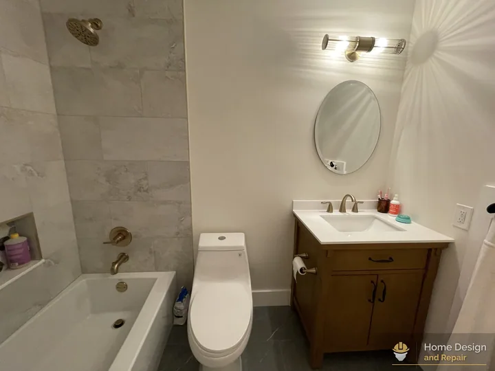 After detail of Tub-Shower Bathroom Remodel in Boca Raton, FL