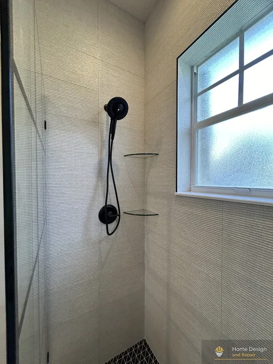 After detail of Tub-to-Walk-In Shower Remodel in Parkland, FL