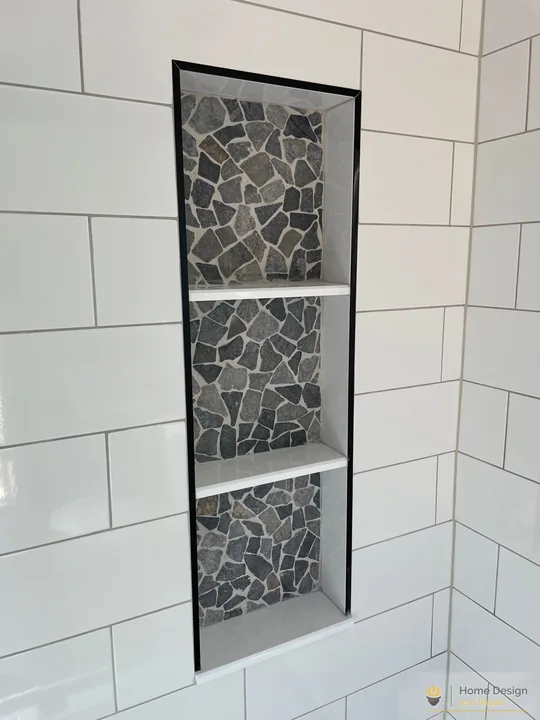 After detail of Walk-In Shower Bathroom Remodel in Coral Springs, FL