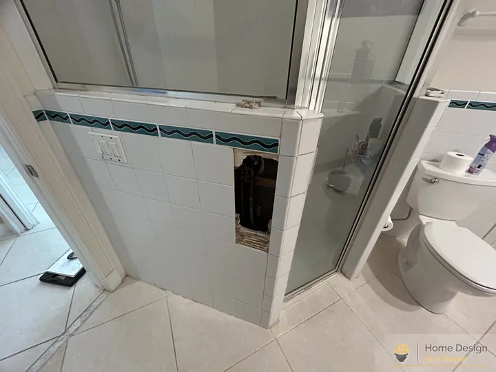 Before detail of Walk-In Shower Bathroom Remodel in Parkland, FL