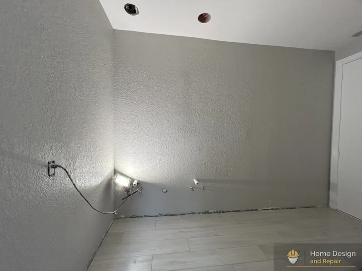 During detail of Walk-In Shower Bathroom Remodel in Parkland, FL