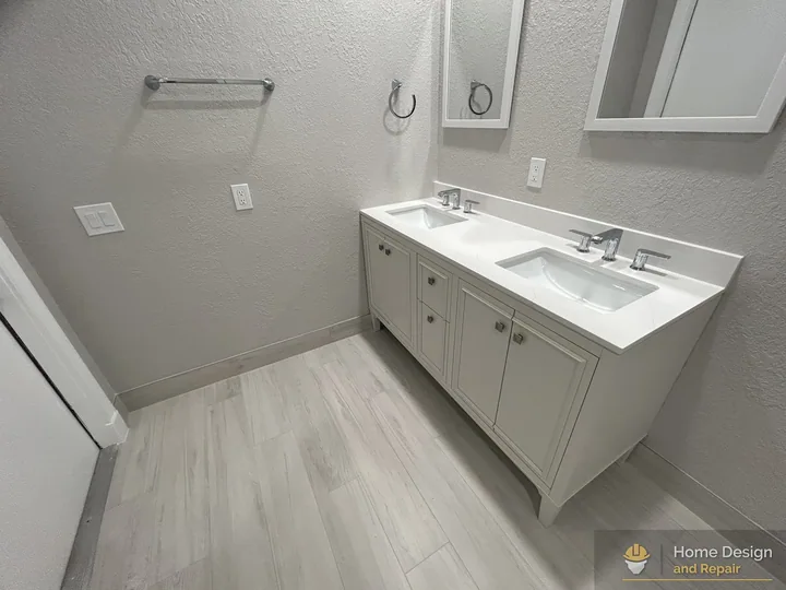 After detail of Walk-In Shower Bathroom Remodel in Parkland, FL