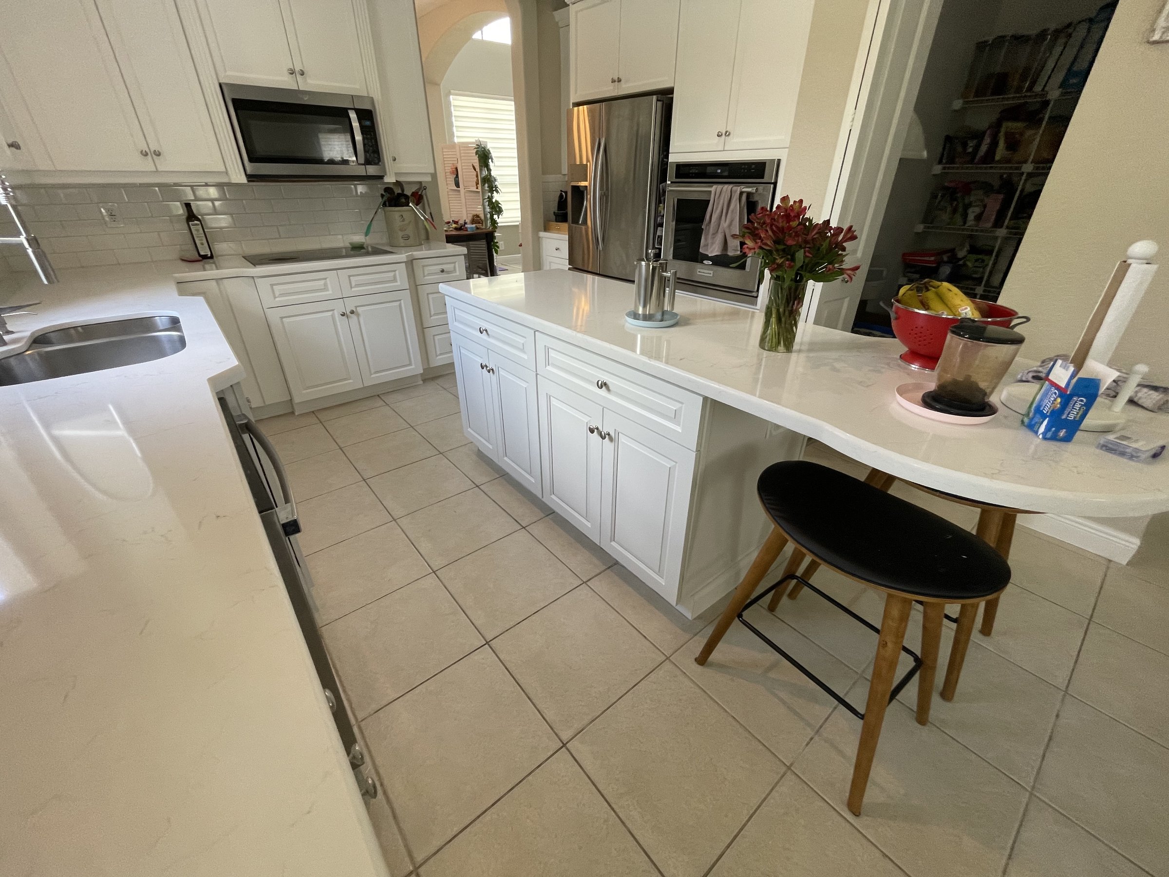 Second after view for Bright White Kitchen Remodel
