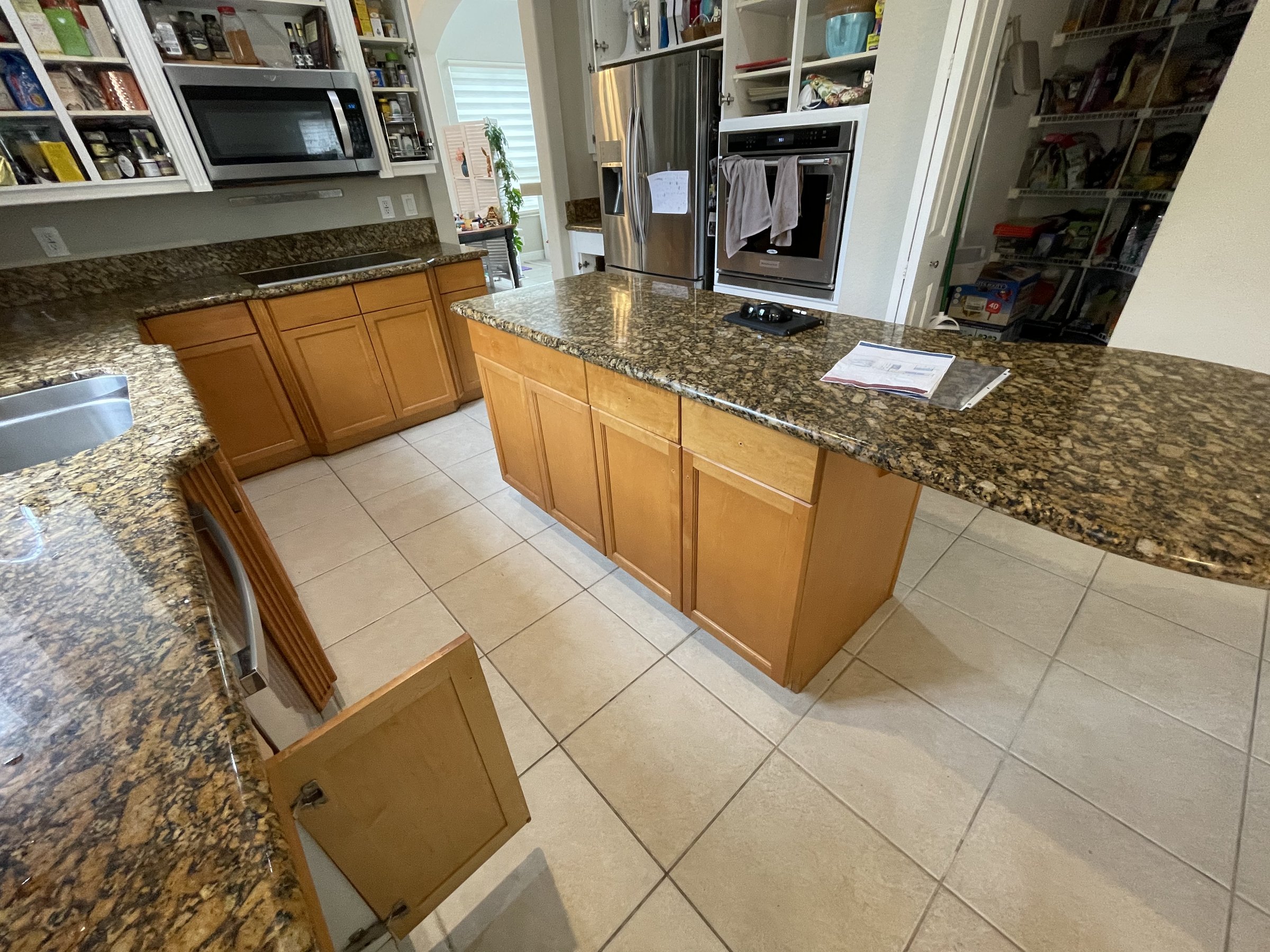 Second before view for Bright White Kitchen Remodel